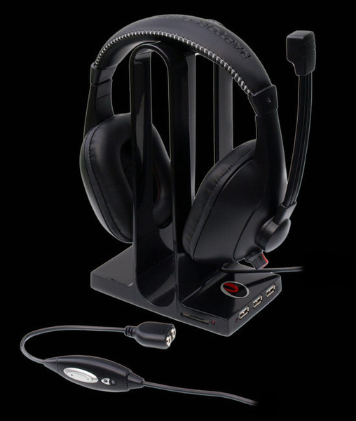 Raptor Gaming H3 7.1 USB 3,5 мм Монофонический Оголовье Черный гарнитура