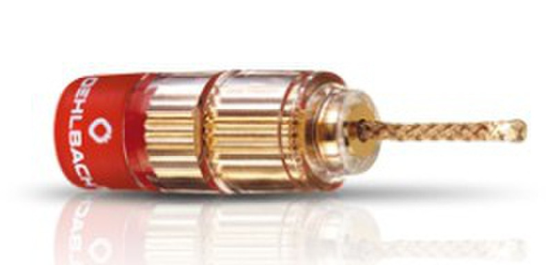OEHLBACH 3022 Banana Gold,Red wire connector