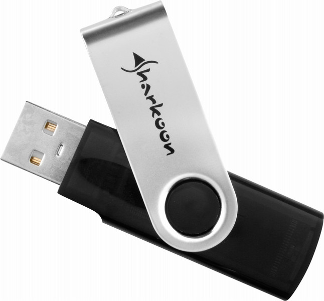 Sharkoon 1GB Flexi-Drive EC4 1ГБ USB 2.0 Черный, Cеребряный USB флеш накопитель
