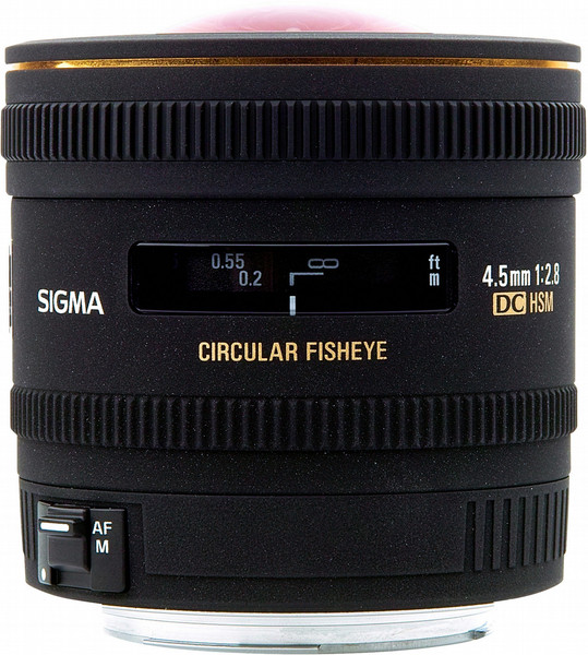 Sigma 4.5mm, f/2.8 EX DC HSM Circular Fisheye SLR Tele zoom lens Black