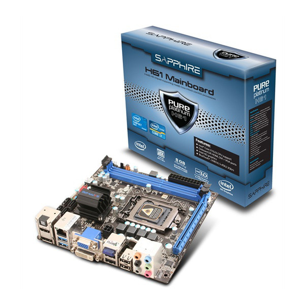 Sapphire PURE PLATINUM H61 (IPC-CI7S10H61) Intel H61 Socket H2 (LGA 1155) Mini ITX motherboard