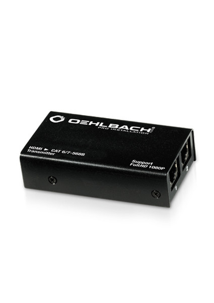 OEHLBACH 8410 AV transmitter & receiver Black AV extender
