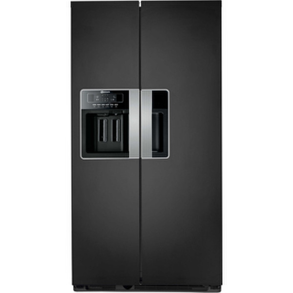Bauknecht KSN 560/1 BIO A + ES freestanding 515L A+ Black side-by-side refrigerator