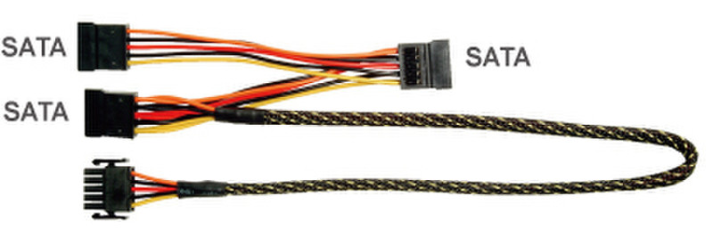 Enermax EMC011 SATA SATA Schwarz, Rot, Gelb SATA-Kabel