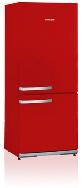 Severin KS 9776 freestanding 173L 54L A++ Red fridge-freezer