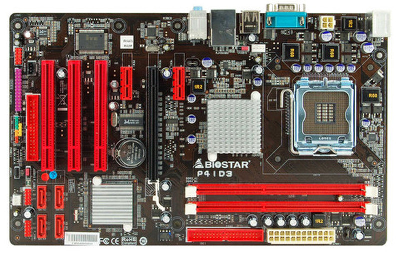 Biostar P41D3 Intel G41 Socket T (LGA 775) ATX материнская плата