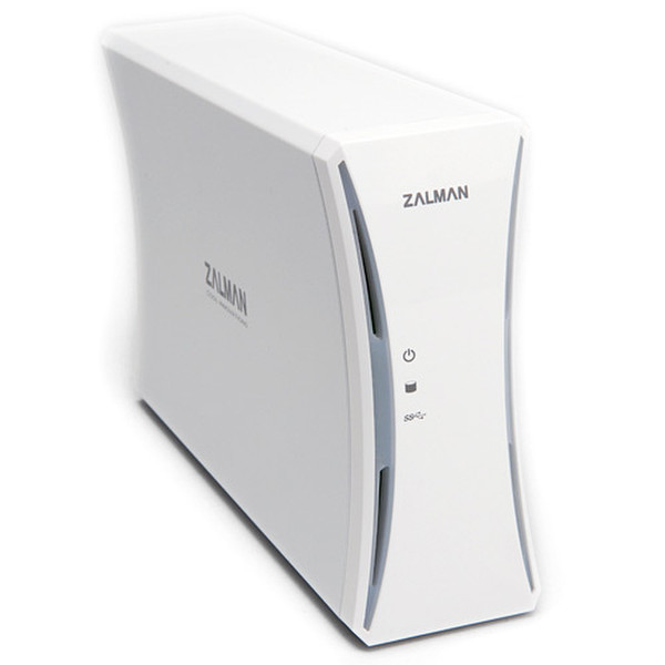 Zalman ZM-HE350 U3 3.5" Белый кейс для жестких дисков