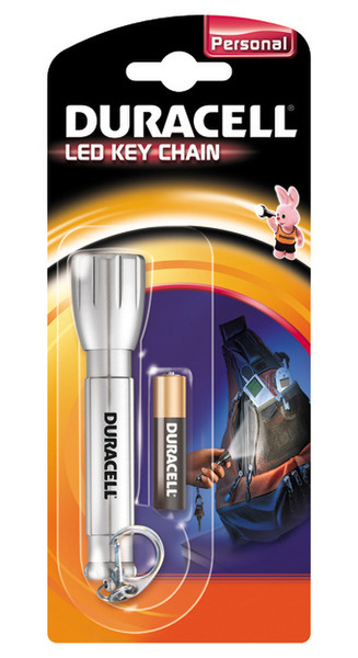 Duracell LED Key Chain Hand-Blinklicht Silber