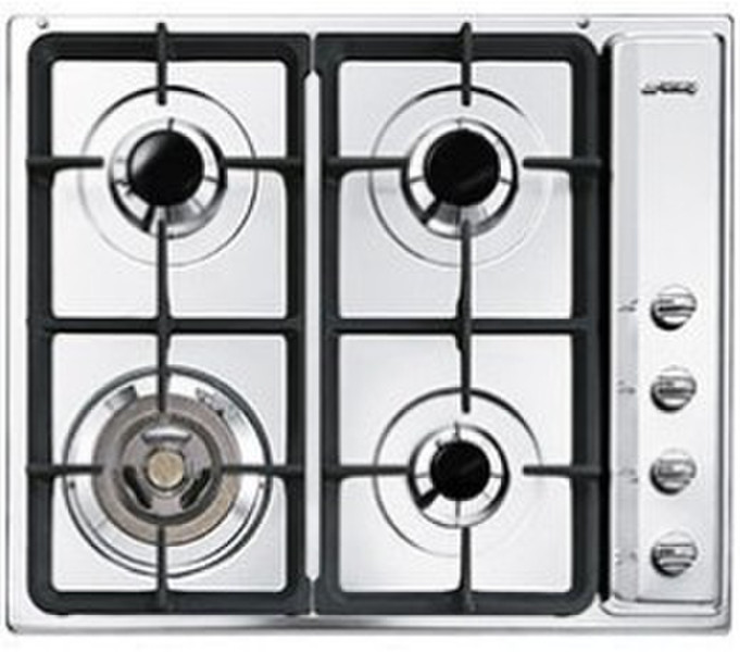 Smeg SER64XGNL built-in Gas Silver hob