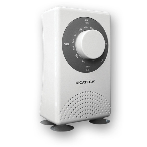 Ricatech RR-65 Портативный Аналоговый Белый радиоприемник