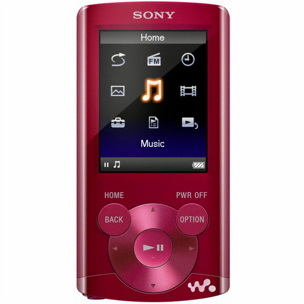 Sony NWZ-E364R Red digital media player