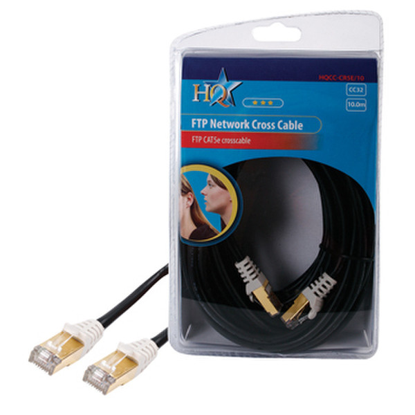 HQ HQCC-CR5E-10 10m Black networking cable