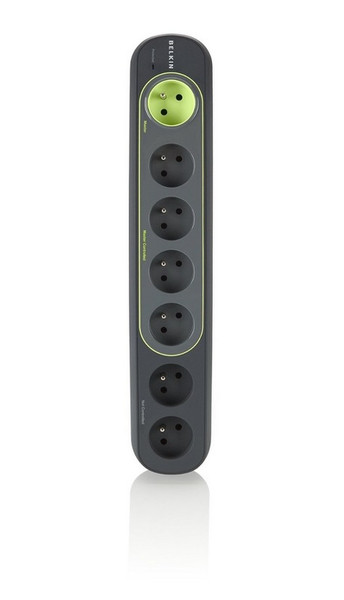 Belkin Conserve Smart AV 7AC outlet(s) 250V 2m Green,Grey surge protector