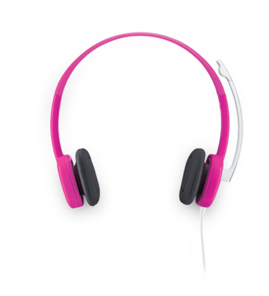 Logitech H150 2x 3.5 mm Binaural Head-band Pink headset