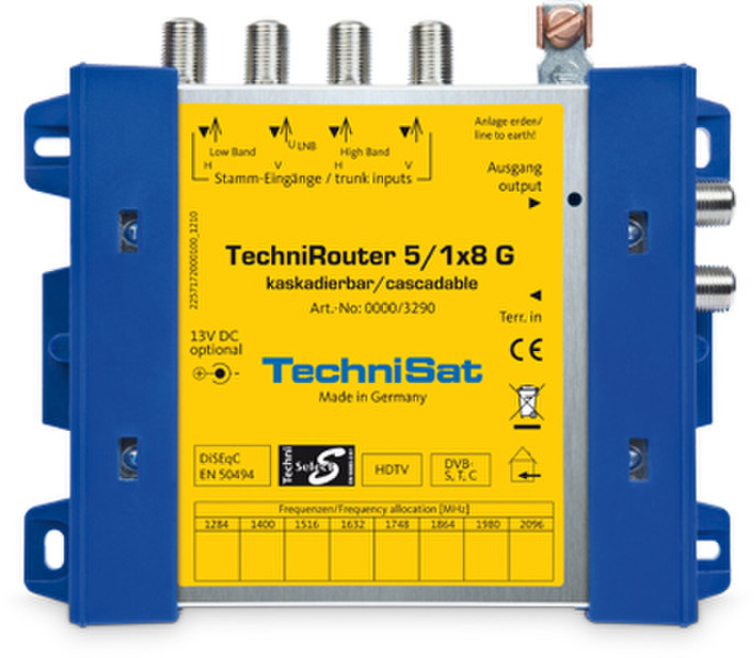 TechniSat TechniRouter 5/1x8 G Blue,Yellow