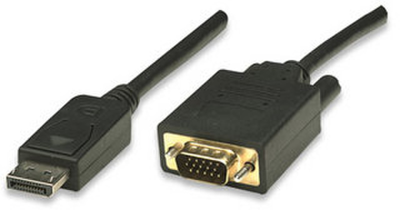 Manhattan 325349 3м DisplayPort VGA (D-Sub) Черный адаптер для видео кабеля