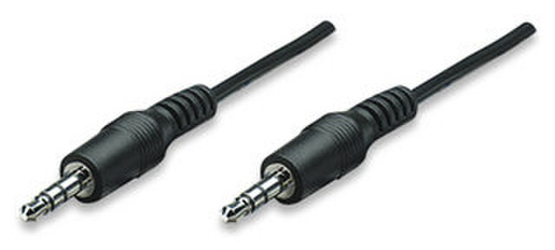 Manhattan 322812 0.9м 3.5mm Черный аудио кабель