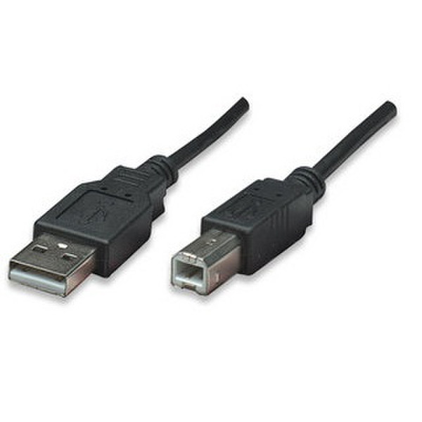 Manhattan Hi-Speed USB Device Cable 1.8м USB A USB B Черный