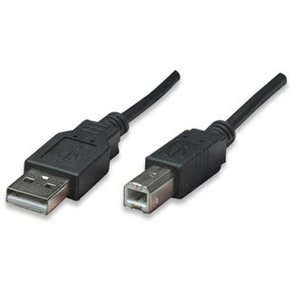 Manhattan Hi-Speed USB Device Cable 1.8m USB A USB B Schwarz