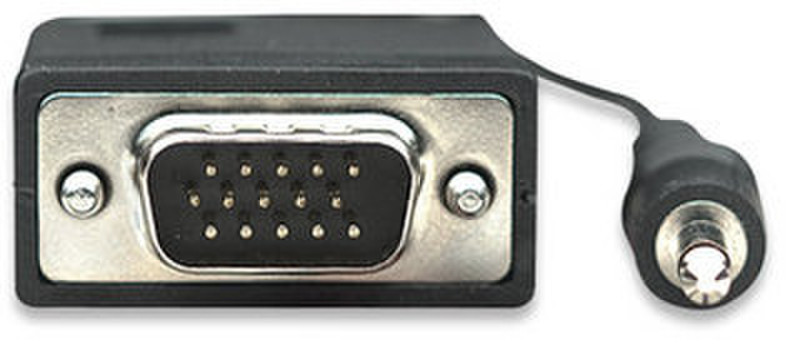 Manhattan 326711 30м VGA (D-Sub) + 3.5mm Черный VGA кабель