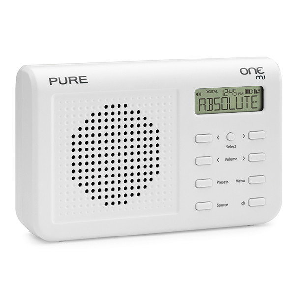 Pure One Mi Портативный Цифровой Белый радиоприемник