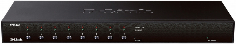 D-Link KVM-440 1U Schwarz Tastatur/Video/Maus (KVM)-Switch