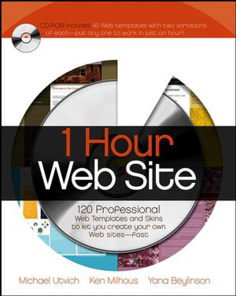 Wiley 1 Hour Web Site: 120 Professional Templates and Skins 504pages software manual