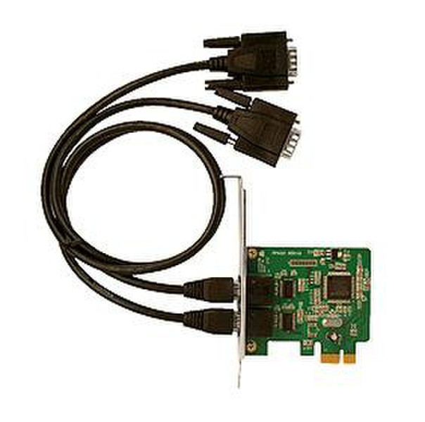 Siig DP 2-Port Industrial RS-232 PCI Express Eingebaut Seriell Schnittstellenkarte/Adapter