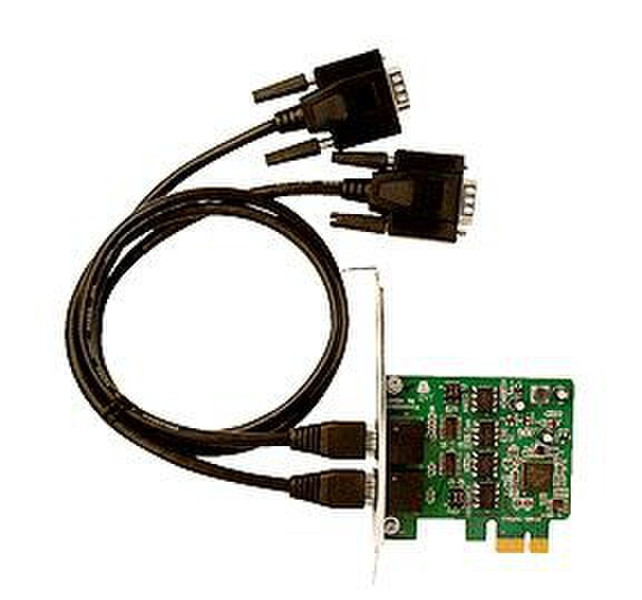 Siig DP 2-Port Industrial 422/485 PCI Express Eingebaut Seriell Schnittstellenkarte/Adapter