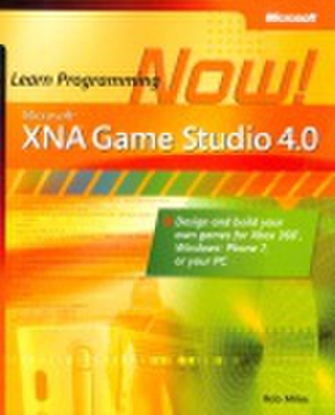 Microsoft XNA Game Studio 4.0: Learn Programming Now! 438pages software manual