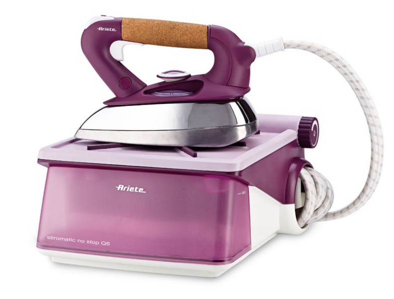 Ariete Stiromatic NO STOP Q6 Aluminium soleplate Violet,White steam ironing station