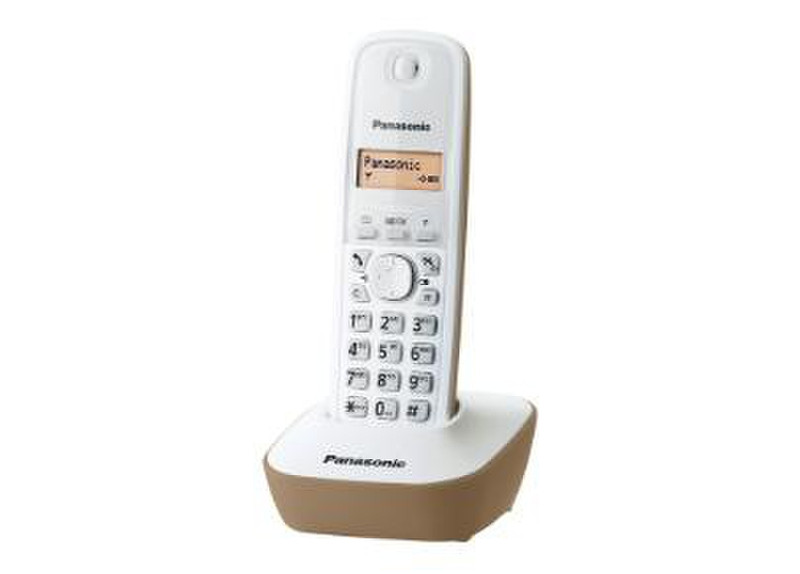 Panasonic KX-TG1611 DECT Идентификация абонента (Caller ID) Бежевый, Белый