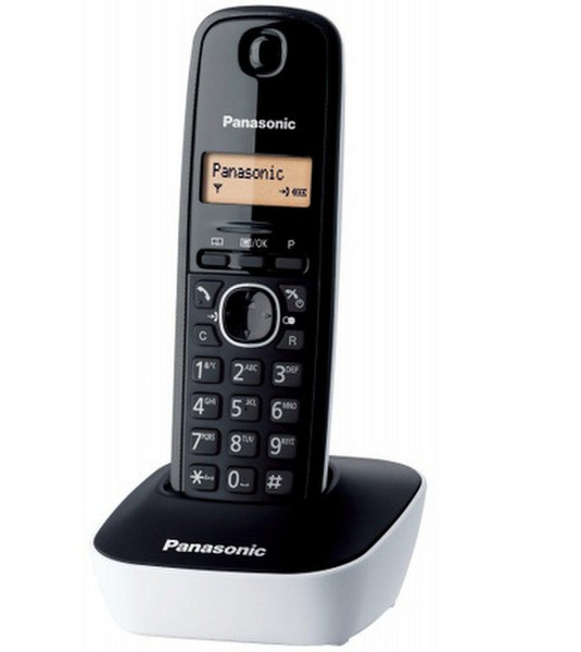 Panasonic KX-TG1611 DECT Идентификация абонента (Caller ID) Черный, Белый