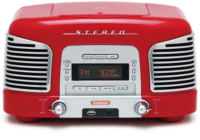 TEAC SL-D920 Analog 10W Red CD radio