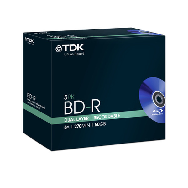 TDK 5 x BD-R DL 50GB