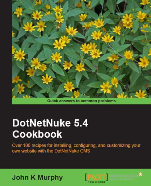 Packt DotNetNuke 5.4 Cookbook 432Seiten Software-Handbuch