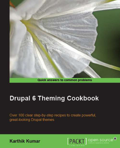 Packt Drupal 6 Theming Cookbook 384pages software manual