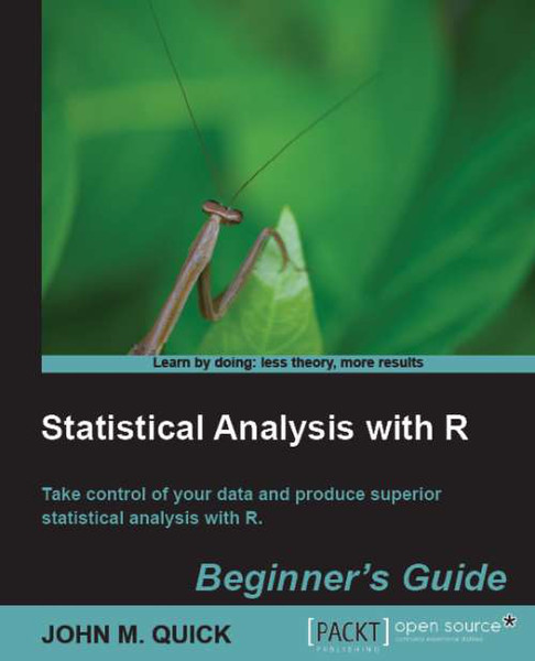 Packt Statistical Analysis with R 300pages software manual