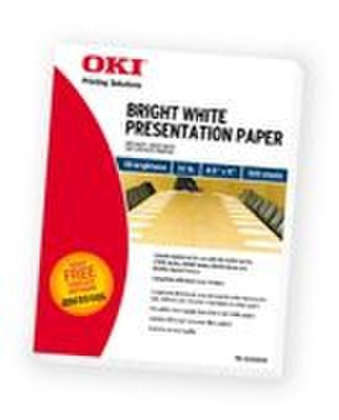 OKI Bright White Presentation Paper, 500 sheets inkjet paper