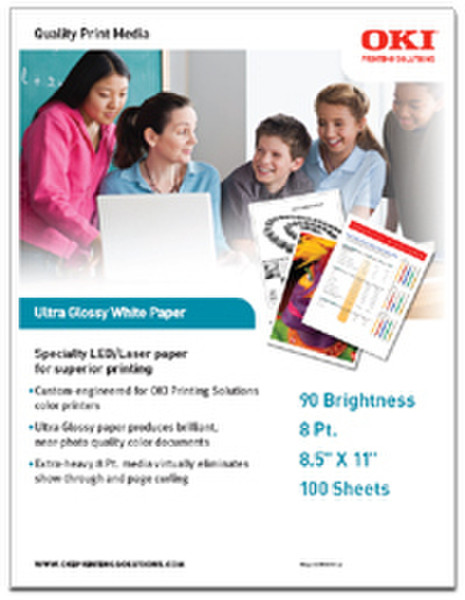 OKI Ultra Glossy White Paper (100 sheets) Fotopapier