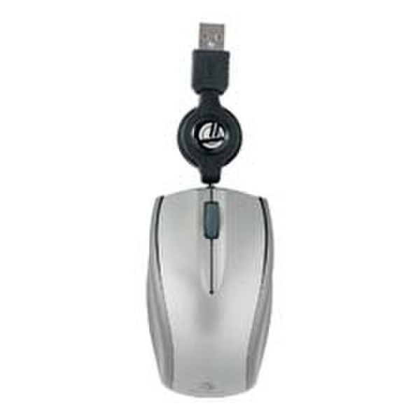 Targus Mobile Laptop Mouse USB Оптический 800dpi Cеребряный компьютерная мышь