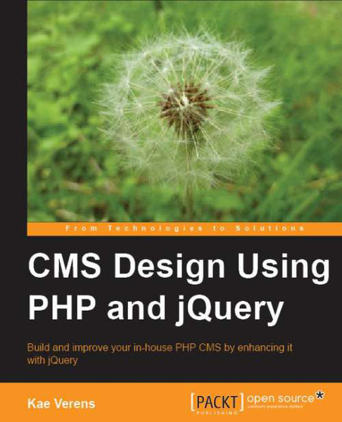 Packt CMS Design Using PHP and jQuery 340pages software manual