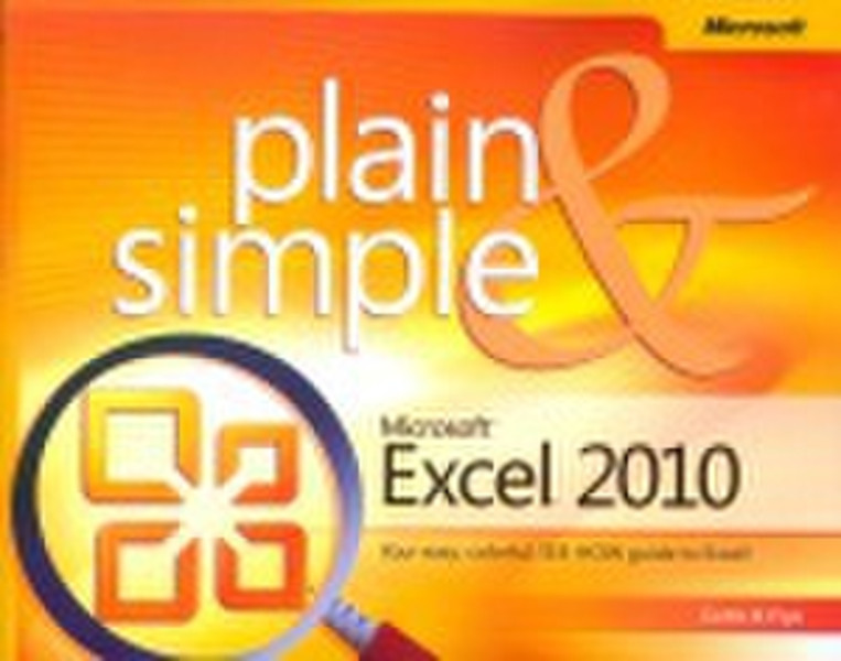 Microsoft Excel 2010 Plain & Simple 303страниц руководство пользователя для ПО