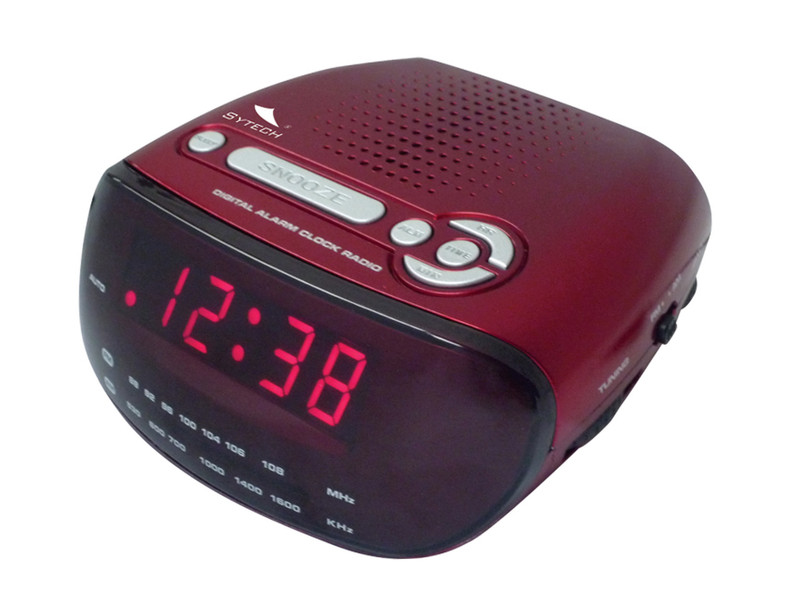 Sytech SY-1028RJ Часы Аналоговый Красный радиоприемник