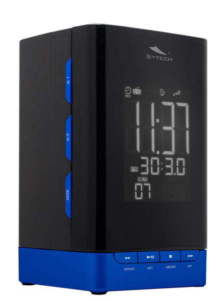 Sytech SY-1029A Часы Цифровой Черный, Синий радиоприемник