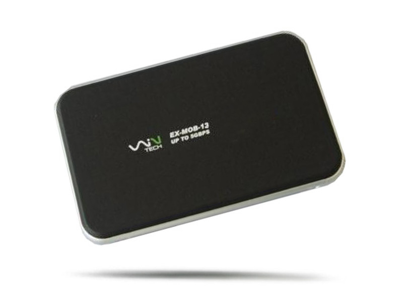 Wintech EX-MOB-12 2.5" Черный, Cеребряный кейс для жестких дисков