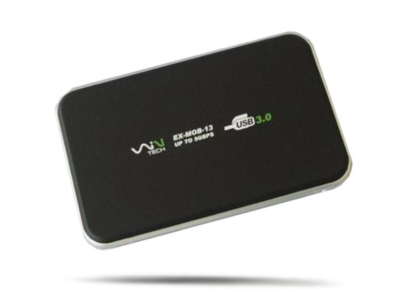 Wintech EX-MOB-13 2.5" Черный, Cеребряный кейс для жестких дисков