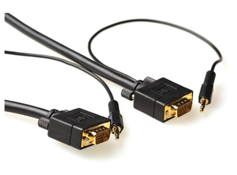 Advanced Cable Technology AK4993 7м VGA (D-Sub) + 3,5 мм VGA (D-Sub) + 3,5 мм Черный VGA кабель