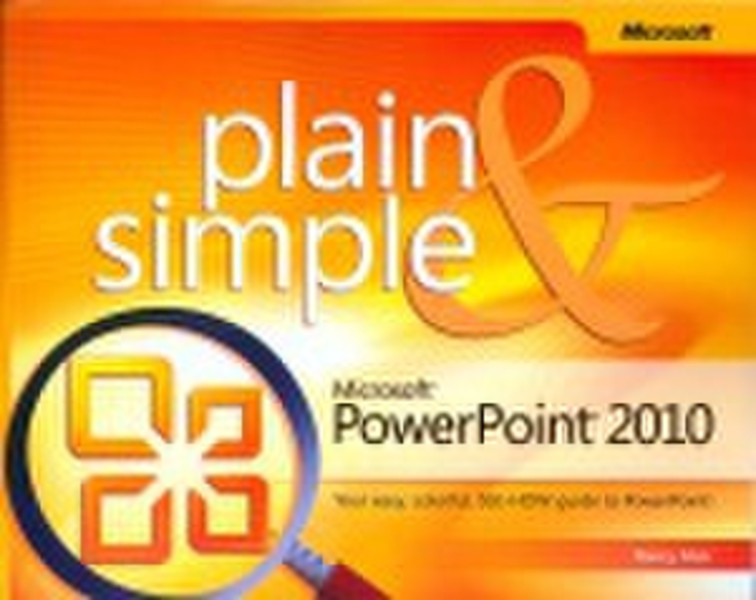 Microsoft PowerPoint 2010 Plain & Simple 249pages software manual