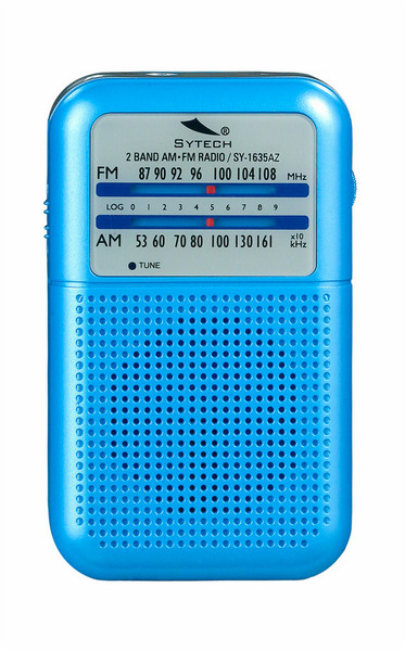Sytech SY1635AZ Tragbar Analog Blau Radio